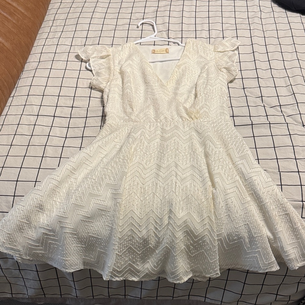Altar'd State Cream Mini Dress